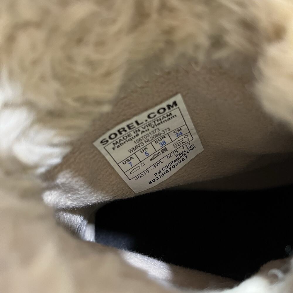 SOREL Tivoli II Women's 7 Tan Suede Waterproof Winter Snow Boots Faux Fur NL2089 - Picture 8 of 8